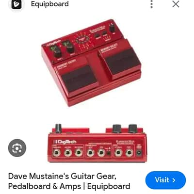 DAVE MUSTAINE'S MEGADETH Recording Studio Album & Tour Stage Played DigiTech USA HarmonyMan Intelligent Pitch Shifter Harmony Man Octave Harmonizer Guitar Pedal Artist Owned by Dave Mustaine Signed COA image 11