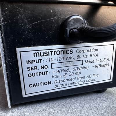 Musitronics PS-1 Power Supply for Mu-Tron III 1970's 3 Prong image 3
