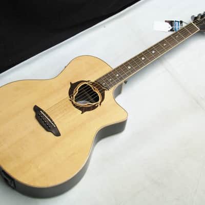 Luna Safari Dolphin 3/4 Size Travel Acoustic Guitar Natural