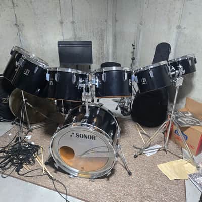 Sonor Phonic 12 inch tom drum 1975 - Black image 9
