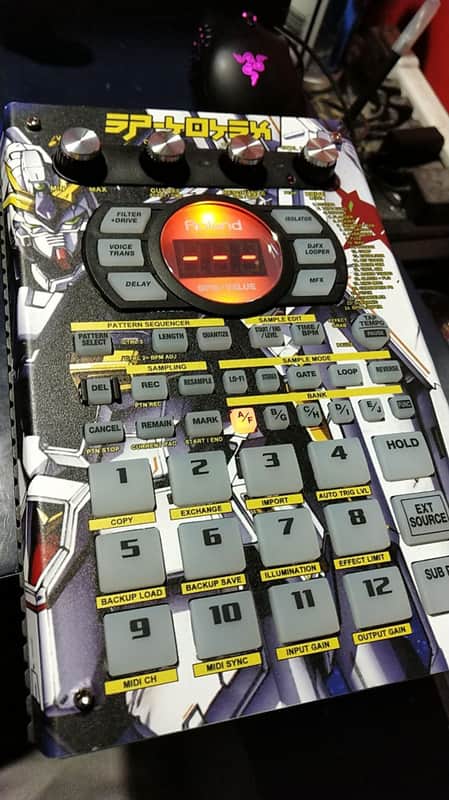 CUSTOM ***MINT Roland SP-404SX Linear Wave Sampler Nu Gundam Chars Counter Attack image 1