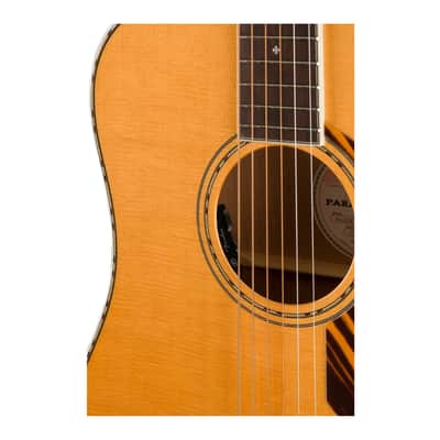 Fender PO-220E Orchestra 6-String Ovangkol Fingerboard Acoustic Guitar (Natural) image 4