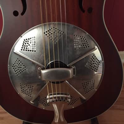National M2 Resonator Guitar Mahogany M2 2010 Low gloss with chrome hardware image 12