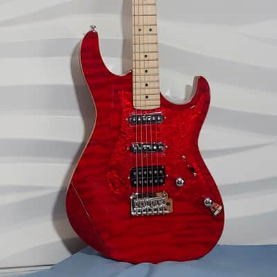 Cort G250DX Double Cutaway Trans Red Electric Guitar w/Custom Pickguard & Armrest! image 1