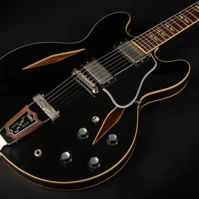 2021 Gibson Custom Shop '64 Trini Lopez Standard Reissue ES-335 - Ebony VOS | USA Semi-Hollow Vintage Diamond F Holes Firebird Headstock | CoA OHSC image 6