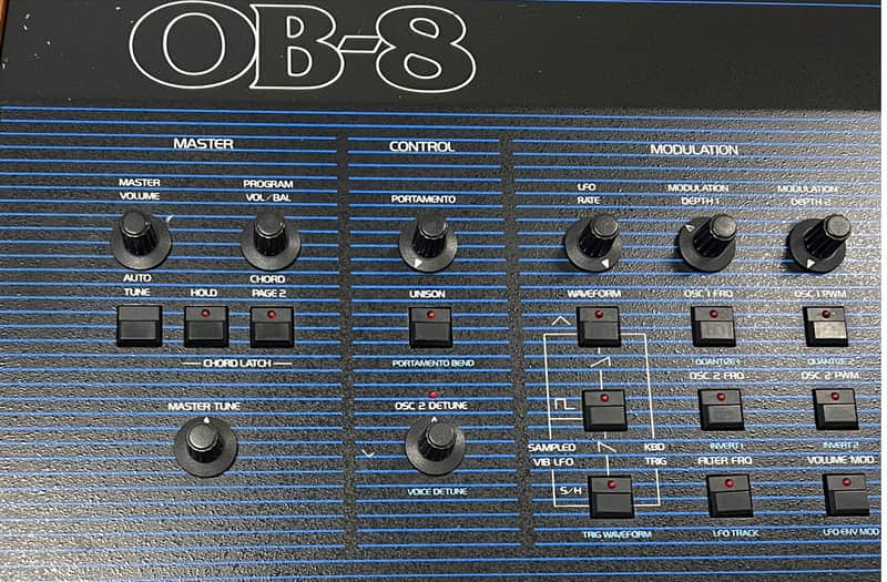Oberheim OB-8 polyphonic vintage synthesizer 1983 +MIDI, revised! image 1