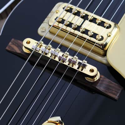 Gretsch G6120BK Pro Chet Atkins Hollow Body  Black w/ Gold Electric Guitar image 6