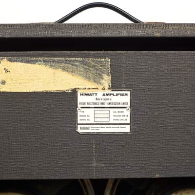 Hiwatt SA212R 1979 Owned by Midnight Oil image 5