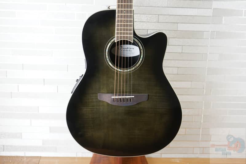 Ovation CS24P Celebrity Standard Plus - Trans Black Flame Maple image 1