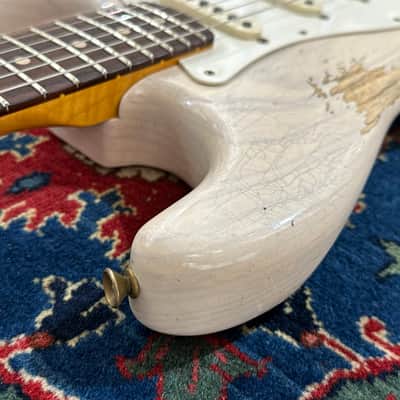 Fender Custom Shop '59 Heavy Relic Stratocaster 2022 Aged White Blonde image 8