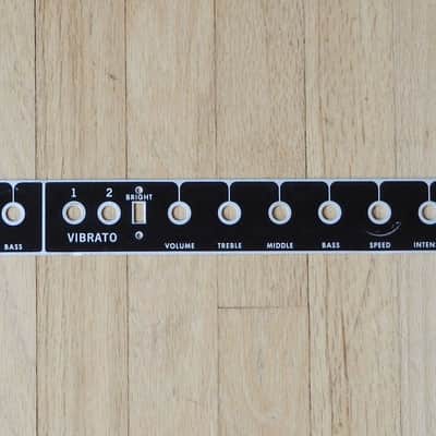 1960s Fender Showman Blackface Vintage Tube Amplifier Faceplate Aluminum image 2