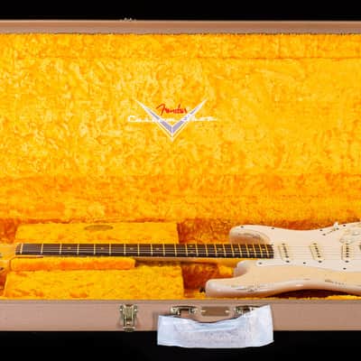 Fender Custom Shop 1959 Stratocaster Heavy Relic Rosewood Fingerboard Aged White Blonde (691) image 7