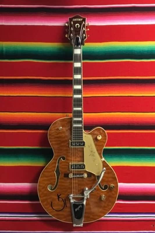 Gretsch G6120TGQM-56 Limited Edition Quilt Classic Chet Atkins 2023 - Roundup Orange Stain image 1