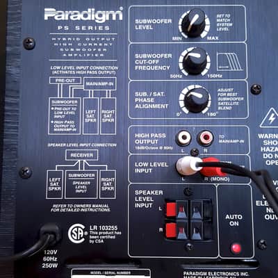 美*英様 Paradigm PS-1000 PS SERIES オーディオ機器 Paradigm PS-1000 Powered Subwoofer 10” Active Home Audio Tested