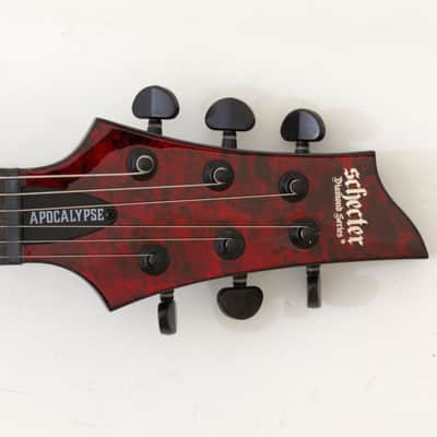 Schecter V-1 Apocalypse Electric Guitar in Red Reign B1595 image 4