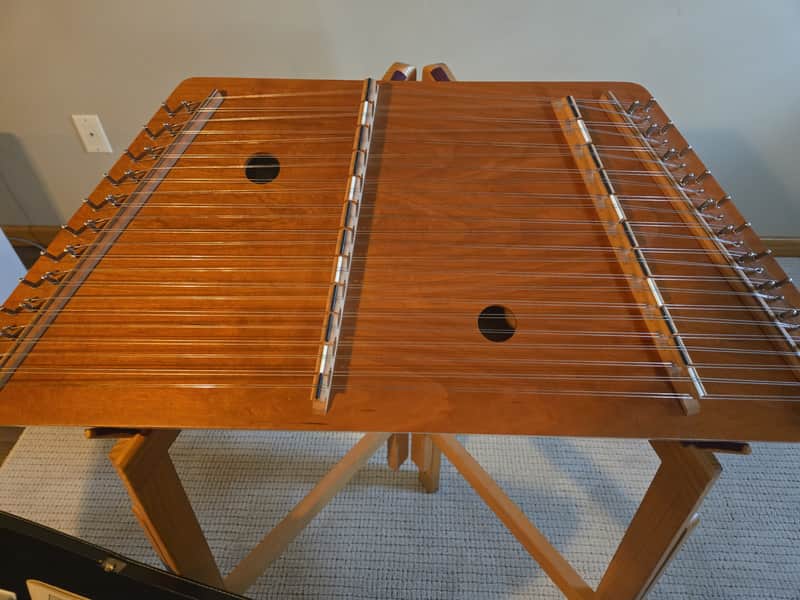 HAMMERED Dulcimer Pigeon River Music/ Dale Ward Pigeon River string instruments Hammered Dulcimer 1990's vintage Excellent Conition image 1