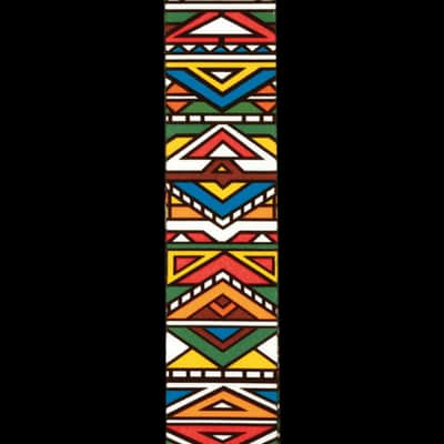 Mint D'Addario Polyester Woven Guitar Strap - Ndebele image 3
