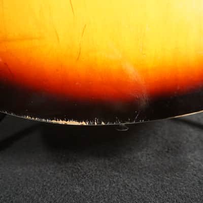 Teisco 1424 Vintage MIJ Semi-Hollow Electric Guitar Sunburst w/ Tremolo – Japan 1960s image 17
