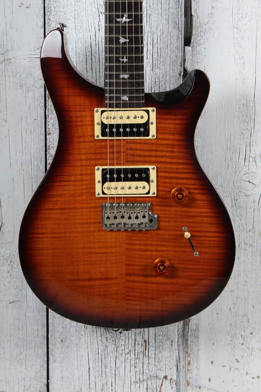 PRS 2014 SE Custom 24 Electric Guitar Flame Maple Top Tobacco Sunburst image 1