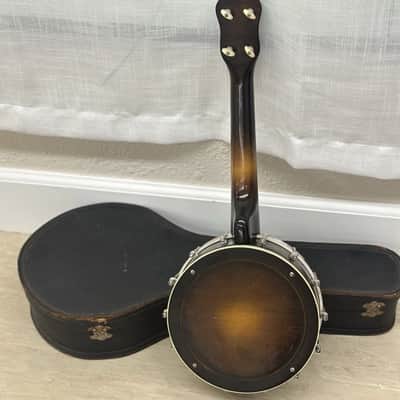Gibson UB-3 Antique 1930s Ukulele Banjo Uke Sunburst Original Case image 8