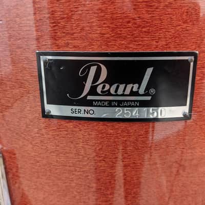 Early 1980s Pearl Made In Japan 10 x 12" Pro Maple Shell Red Lacquer Tom - Looks And Sounds Great! image 2