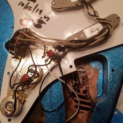 American Fender Stratocaster Relic Nitro Lil Bad Azz Blue Sparkle SSS-CS 69's image 22