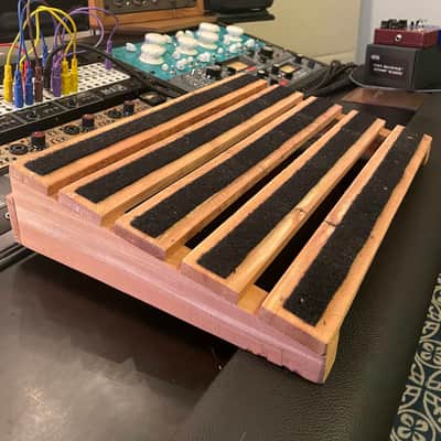 Custom Hand-Built Cedar Pedalboard 2023 - Natural image 1