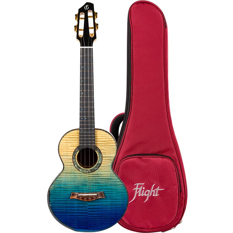 Flight A10 FM Faded Blue 10th Anniversary Tenor Ukulele image 1