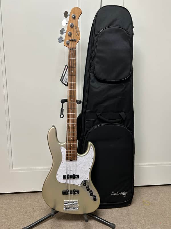 Sadowsky MetroExpress Vintage J/J 4 String Bass w/Morado Fingerboard 2024 - Champagne Metallic image 1