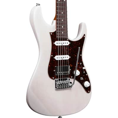 Ibanez AZ Prestige AZ2204N-AWD 6-String Solid Body Electric Guitar with Rosewood Fretboard, Right-Handed, Antique White Blonde image 4