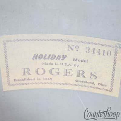 Rogers 8x12" Cleveland Tom Drum Shell Vintage 60s Holiday Project OH,USA image 6