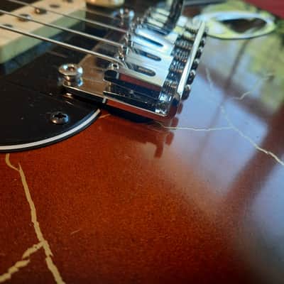 Logtown Guitars Custom Strat Style 2020 Tobacco/Rootbeer Gold Burst Lightning, image 19
