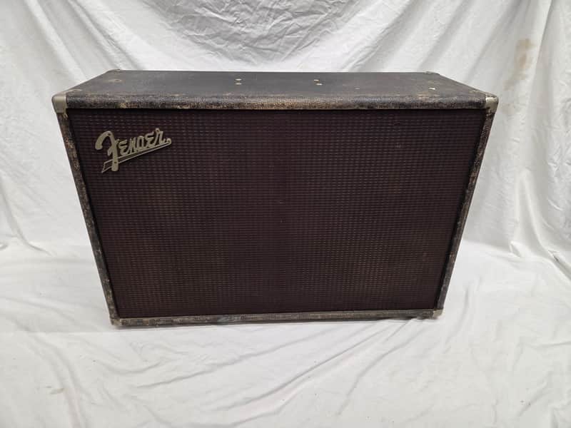 Fender Bassman 2x12" Guitar Speaker Cabinet 1962 - 1964 - Blonde (painted) W/ Peavey/Eminence Speakers (C013-A5) image 1
