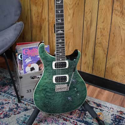 PRS SE Custom 24 Quilt - Teal Black image 6