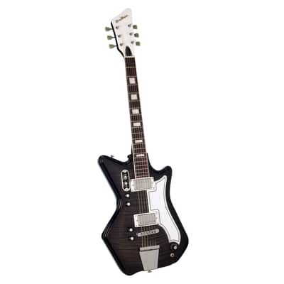 Airline Guitars Jetsons 2P FM Charcoal Flame image 8