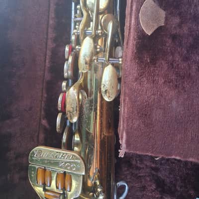 Buescher 400 top hat and cane alto saxophone 1955 - Lacquer image 10