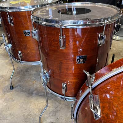 Tama 80’s Superstar Mahogany 24-14-16-18 Drum Set image 4