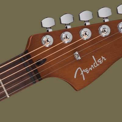 Fender Acoustasonic Standard Jazzmaster - Honey Burst image 4