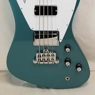 Gibson Non-Reverse Thunderbird Electric Bass Guitar, Faded Pelham
Blue W/ Case image 13