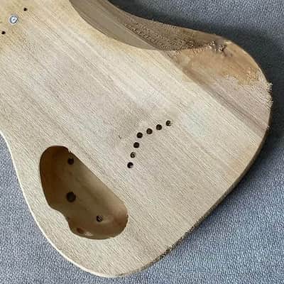 Unfinished 7 String Guitar Basswood Body DIY Project image 5