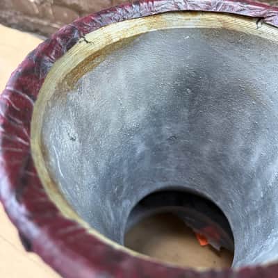 Unbranded 8.5" Goblet Doumbek / Darbuka Hand Drum Shell – Textured Burgundy – Project / Parts Only image 15