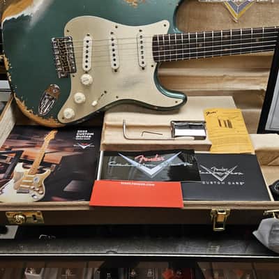 Fender Custom Shop Limited Edition 1959 / 59 Strat Heavy Relic Aged Sherwood Green Metallic 2023 image 8