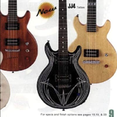 Jackson JJ4 Scott Ian MIJ JAPAN 2000 Black Tribal Tattoo Graphic LP JR Junior DC Anthrax Signature Pro Guitar with Killswitch and New ESP hard case image 7