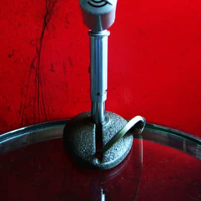 Vintage 1960's Altec 660A dynamic microphone "Salt Shaker" w period stand & cable Hi Z 632C 633A image 1