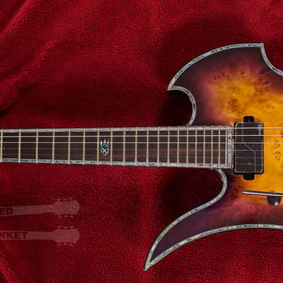 B.C. Rich Mockingbird Extreme Exotic with Floyd Rose Left Hand EXMGFRPHLH 2020 Purple Haze image 2