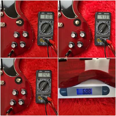 1990's Burny RSG-65 '63 (RSG-60 '63) Revival Series SG Standard - Cherry Red - Made In Japan MIJ image 24