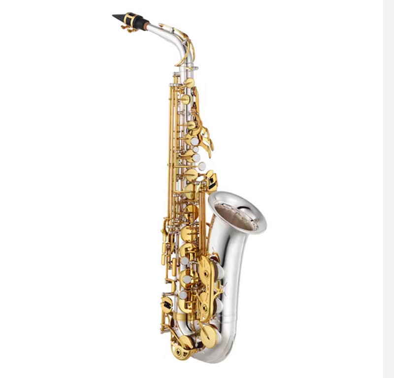 Yamaha YTS-480SGLK Intermediate Tenor Saxophone - Silver-Plated with Gold-Lacquered Keys image 1