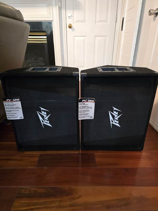 Peavey PV 12M 2-way Floor Monitor 2010s - Black image 1