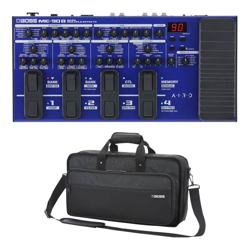 BOSS ME-90B Bass Multi-Effects Processor + CB-BM-M Case Bundle image 1
