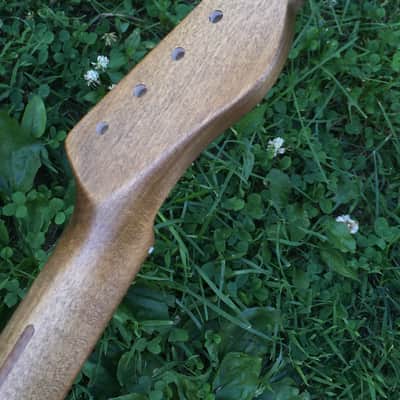 Lefty Musikraft Custom 50s V Profile Relic Tele Guitar Neck Amber Bone Nut Maple image 7